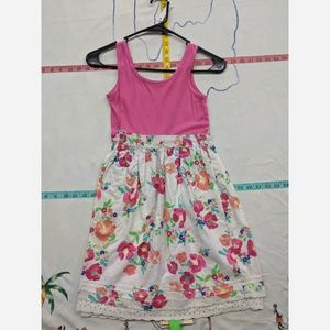 Girl's Size L (10/12) Cherokee Pink Floral Dress